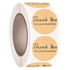 Maket Gamseong 牛皮紙圓形感謝貼紙, 款式8, 4個