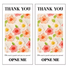 Maket Gamseong 油畫 外送包裝 裝飾貼紙, 花瓣, 7個