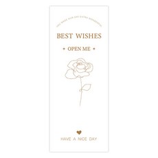Maket Gamseong 高級For You盒裝貼紙, 玫瑰, 5個