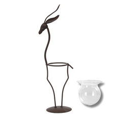 Second Best 植物支架 鐵製插花裝飾品 + 玻璃瓶套組, 1個, NO 04