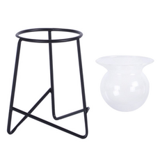 Second Best 植物鐵製裝飾品 + 人造花花瓶套組, 1個, STYLE 04