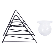 Second Best 植物鐵製裝飾品 + 人造花花瓶套組, 1個, STYLE 01