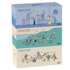 복이많은집 미용티슈 200매 2겹, 1개입, 3개
