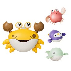 Tumama 泡泡螃蟹與海洋朋友洗澡玩具, 1個, 混和顏色