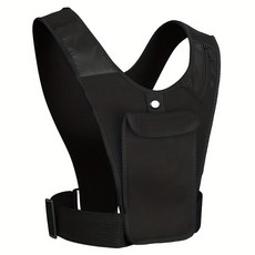 Market A 運動越野跑胸包, 1個, 黑色