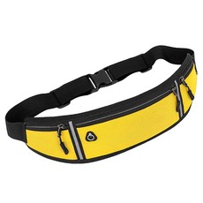 마켓에이 심플 러닝 포켓벨트 힙색, 옐로우, 1개