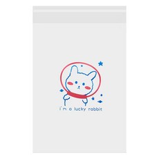 Wonine 黏貼式多用途垃圾袋 天國兔子, 100個, 1L