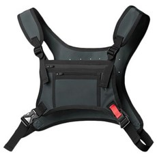 Market A 腰帶越野跑胸包, 深灰色, 1個