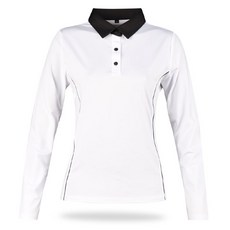 luxgolf 女款高級系列撞色翻領長袖高爾夫衫 JN4A616W