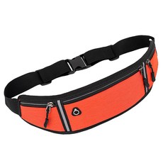 마켓에이 심플 러닝 포켓벨트 힙색, 오렌지, 1개