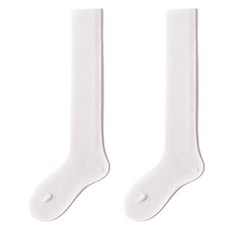 Hotdaysome 高爾夫彩色中筒襪, 白色, 1套