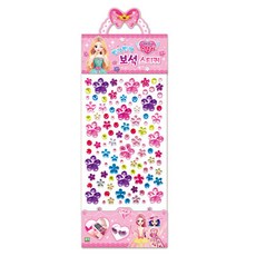 해피스텔라 반짝반짝 꽃 보석스티커, 로이북스