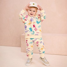 milkmile 男童史努比與朋友們彩色上下裝套組