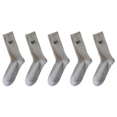 Hot Daysome 高爾夫運動中筒襪 5雙組, 灰色, 1套