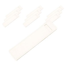 그래다다 복고풍 고급 가죽 펜 케이스, 화이트, 10개