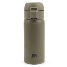 ELO 彈蓋式保溫瓶, 卡其色, 1個, 350ml