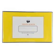 아이비스 비비드 흑지 접착식 미니 앨범, 노랑, 15매