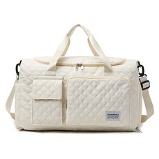 Robrococo鞋子分離牛津高爾夫行李波士頓包, Ivory