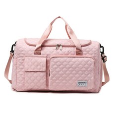 Robrococo鞋子分離牛津高爾夫行李波士頓包, 粉色