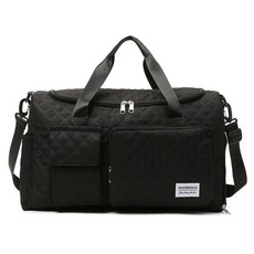 Robrococo鞋子分離牛津高爾夫行李波士頓包, 黑色