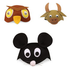 Kings Road漫畫生日活動派對萬聖節不織布動物帽子 3件組 A, 1個, 混色