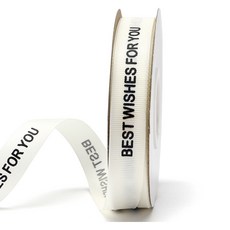 indi.k Best Wish For You 緞帶 20mm, 1個, 混和色, 45m