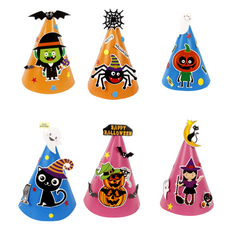 國王之路 漫畫 生日活動 派對 萬聖節 角色 DIY 紙帽 6件組, 1個, 混色