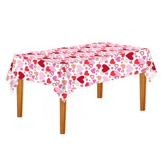 Marketpio 家庭派對 可愛愛心裝飾桌巾 款式2, 4入, 1個