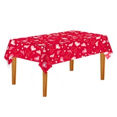 Market Pio 居家派對可愛愛心裝飾桌布 4號款式, 4入, 1個