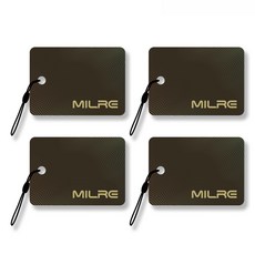Milre 電子鎖通用相容感應鑰匙圈 4入組, 1套, 單一商品