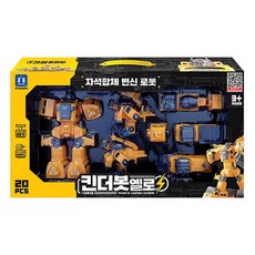 Kinderpick 奇德寶 磁吸合體 變形機器人 工程重機套組, 黃色, 1套