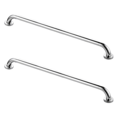 노인 욕실 안전바, 2개, 실버