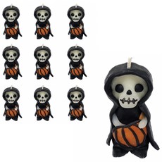 Eyaco 可愛國度 骷髏蠟燭, 混合顏色, 10個