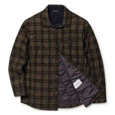 Brentwood 男士燈芯絨格紋襯衫式外套