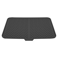 한봄누리 特大號碗盤瀝乾墊 排水水槽瀝水墊, 1個, 黑色, 1層