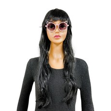 파티공구 롱 파티가발, 블랙, 1개