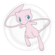 스토리너스 포켓몬스터 맥세이프 아크릴 스마트톡, 뮤, 1개