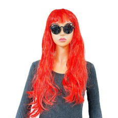 Party09 長款派對假髮, 1個, 紅色