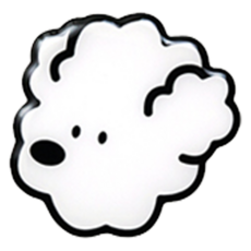 Griptok MagSafe 萌萌 環氧樹脂 手機支架, 軟綿綿, 1個