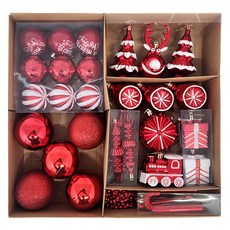 Marsh Marigold Joyful Christmas 多合一聖誕樹裝飾球 35入組, 混合色, 6~12 cm, 1套