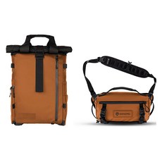 WANDRD PRVKE Lite 백팩 11L + ROGUE 슬링백 6L 세트, 오렌지, 1세트