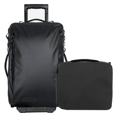WANDRD 트랜짓 캐리어 롤러백 40L + 카메라 큐브 에센셜 플러스 세트, 블랙, 1세트