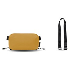 WANDRD 스마트 테크파우치 S + 캐리 스트랩 세트, 옐로우(파우치), 1세트