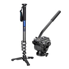 레오포토 완드 모노포드 + 비디오 헤드 세트, MV-324CL(레오포토 완드), BV-10M(비디오헤드), 1세트