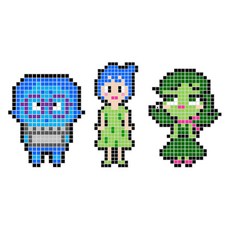 PETIT & MOM D-Form積木 腦筋急轉彎 包包吊飾套組 阿慕 + 阿羞 + 阿怒 組合 8mm, 1套