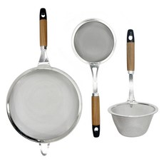 LaCucin 櫸木濾網 + 漏勺 + 味噌濾網套組, 1套