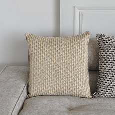 CoTe TaBLe Chloe緹花抱枕 含枕芯, 黃色