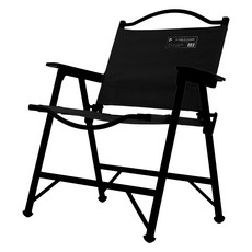 폴라리스캠프 캠핑용 경량 휴대용 로우 F1 폴딩 체어, 딥 블랙, 1개