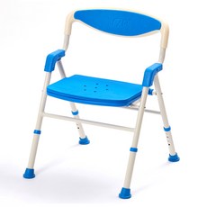 메디코 샤워기걸이 접이식 목욕의자, 마린 블루, 1개