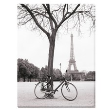 Artmart 復古黑白照片海報 Ride To The Tower 托比·範德納克, 帆布畫框